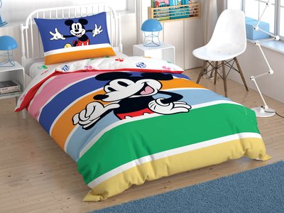 Детское/подростковое постельное белье ТАС Disney Mickey Mouse Rainbow p-60285226 фото