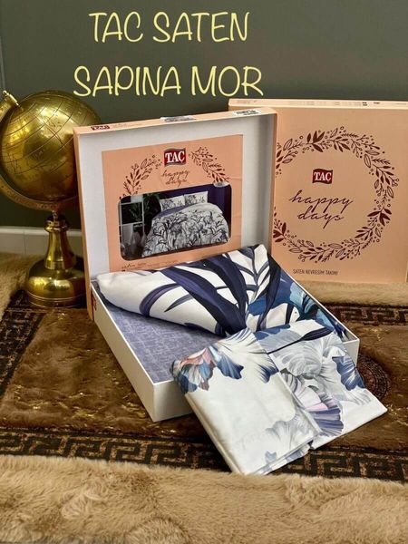Постельное белье Tac сатин - Sarina mor семейное р-60275035 фото