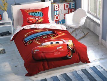 Постільна білизна TAC Disney Cars Shiny Road світиться p-339167 фото