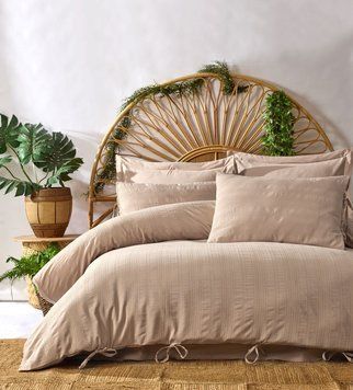 Постільна білизна Saheser - Lucca bej євро 200*220 jacquard 30153 фото