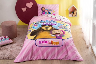 Постільна білизна TAC Disney - Masha & The Bear Super Cute p-60304209 фото