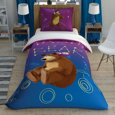 Постельное белье ТАС Disney - Masha & The Bear Galaxy p-60259678 фото