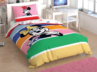 Детское/Подростковое Постельное белье ТАС Disney - Minnie Mouse Rainbow p-60285225 фото